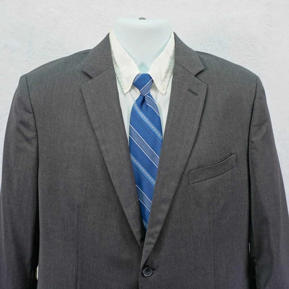 Banana Republic Tailored Fit Lanificio F .illi Cerruti 1881 Wool Gray Blazer 40R